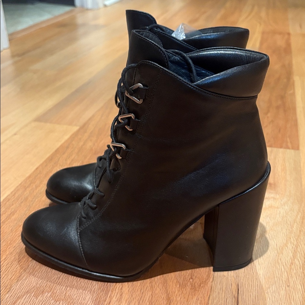 Stuart Weitzman Black Ankle Boots